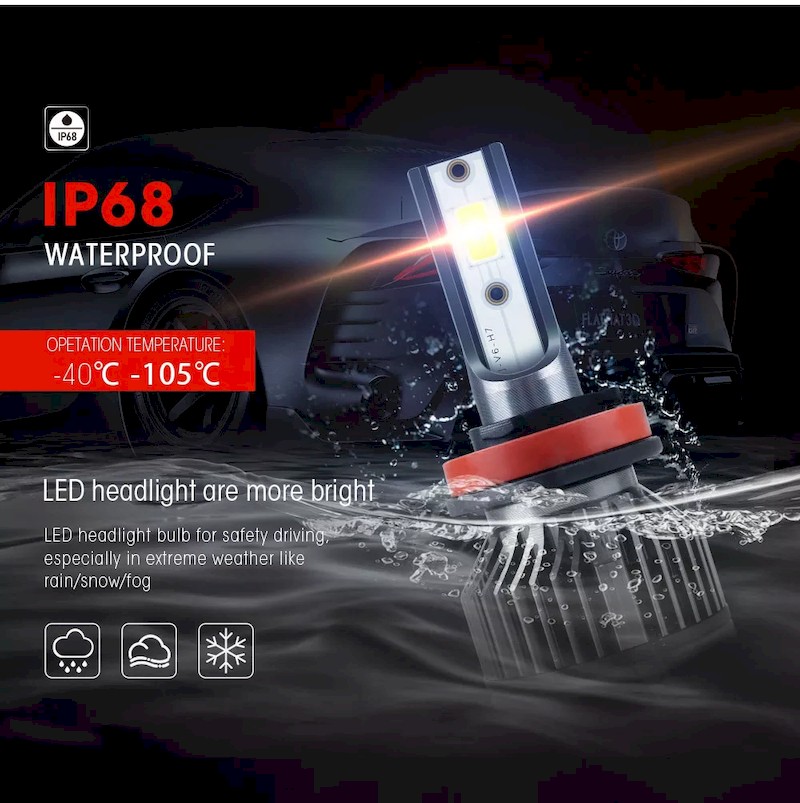 V6 LED headlight bulbs solar light manufacturer factory sinostar 3